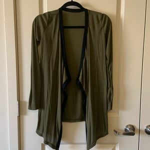 Olive green Lightweight Cardigan